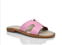 Шлепанцы 64 рожева шкіра в магазине Фонтан Обуви
