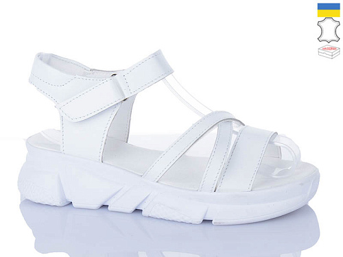 Босоножки Sali 116 білий біл-п. в магазине Фонтан Обуви