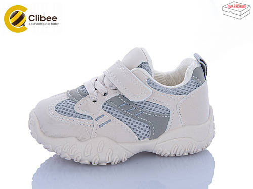 Кроссовки Clibee-Apawwa LA1198-1 beige-grey в магазине Фонтан Обуви