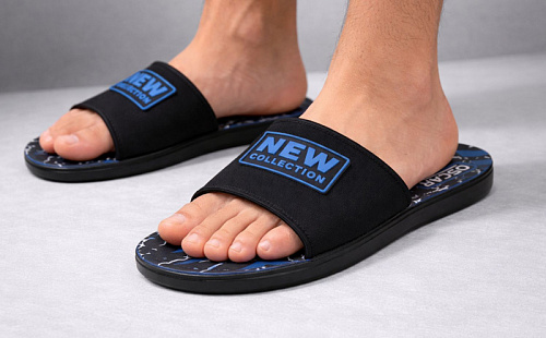 Шлепанцы Obuv Ok S26 (98741) navy в магазине Фонтан Обуви