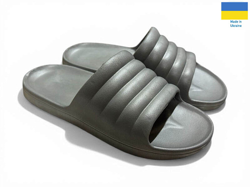 Шлепанцы Rai Shoes 408 сірий в магазине Фонтан Обуви