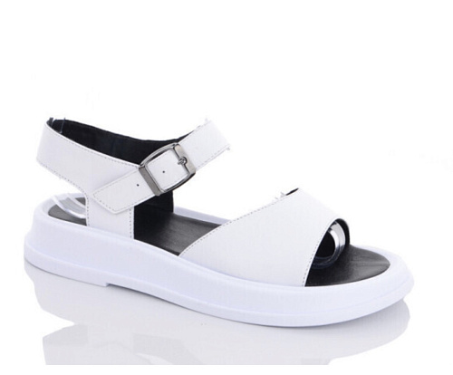 Босоножки 0140 біла шкіра  в магазине Фонтан Обуви