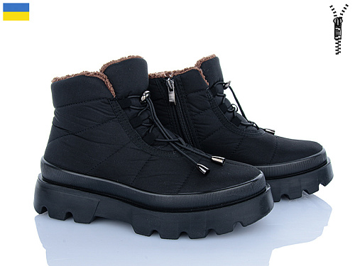 Ботинки Roks 5403 хутро чор-коричневий в магазине Фонтан Обуви