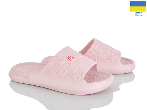 Шлепанцы Rai Shoes E144 пудра в магазине Фонтан Обуви