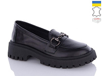 Туфли Garti 419 чорний шкіра в магазине Фонтан Обуви