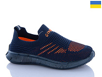 Кроссовки Dago Гіпаніс Д306 синій-помаранч. в магазине Фонтан Обуви