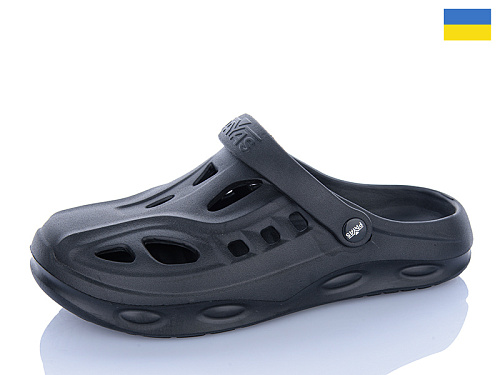 Кроксы Sanlin2 KM2 чорний в магазине Фонтан Обуви