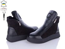 Ботинки Мрія 263 чорний комбин в магазине Фонтан Обуви