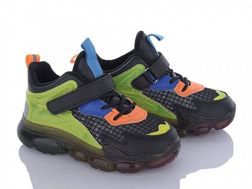 Кроссовки Fzd FB832 black-orange ЗИМА в магазине Фонтан Обуви