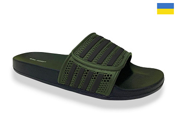 Шлепанцы Rai Shoes M235 хакі в магазине Фонтан Обуви