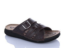 Шлепанцы Oskar 01-18 коричневий в магазине Фонтан Обуви