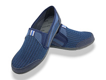 Слипоны Rai Shoes T12 синій в магазине Фонтан Обуви