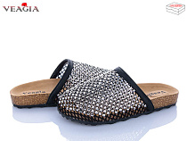 Шлепанцы Veagia-Ada N14 black-grey в магазине Фонтан Обуви